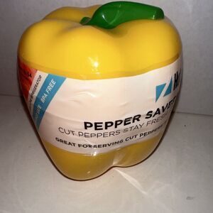 Hutzler Pepper Saver Keeper Storage Container - Keeps Fresh Longer -yellow  Mm77